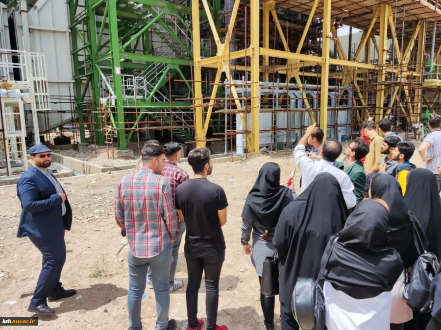 بازدید دانشجویان دانشگاه فنی و حرفه ای استان کرمانشاه از نیروگاه سیکل ترکیبی دالاهو 6