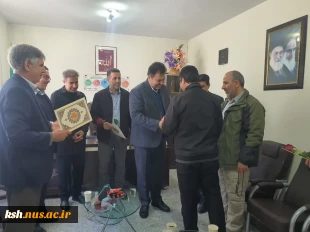 به مناسبت میلاد امام حسین (ع) و روز پاسدار انجام شد:
دیدار ریاست و مسئولین دانشگاه ملی مهارت استان با اعضای بسیج اساتید
 2