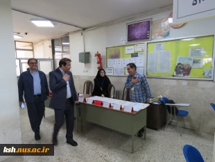 بازدید رئیس دانشگاه ملی مهارت استان کرمانشاه از حوزه برگزاری آزمون پایان نیسمال
 3