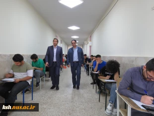 بازدید رئیس دانشگاه ملی مهارت استان کرمانشاه از حوزه برگزاری آزمون پایان نیسمال
 5