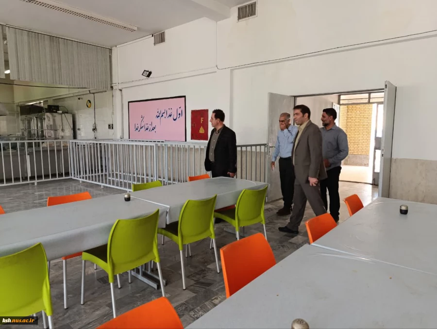 بازدید دکتر ابراهیمی رئیس دانشگاه ملی مهارت استان کرمانشاه از خوابگاه و سلف سرویس آموزشکده اسلام آباد غرب 3