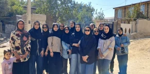 بازدید علمی دانشجویان معماری آموزشکده ملی مهارت دختران کرمانشاه از روستای سرماج