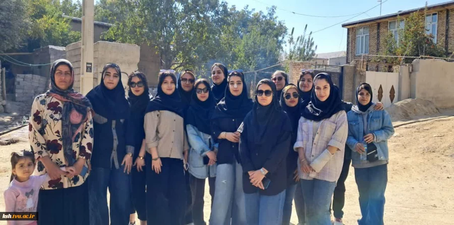 بازدید علمی دانشجویان معماری آموزشکده ملی مهارت دختران کرمانشاه از روستای سرماج 2