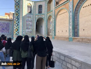 بازدید دانشجویان رشته معماری آموزشکده ملی مهارت دختران کرمانشاه از تکیه معاون الملک  4