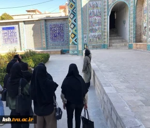 بازدید دانشجویان رشته معماری آموزشکده ملی مهارت دختران کرمانشاه از تکیه معاون الملک  5