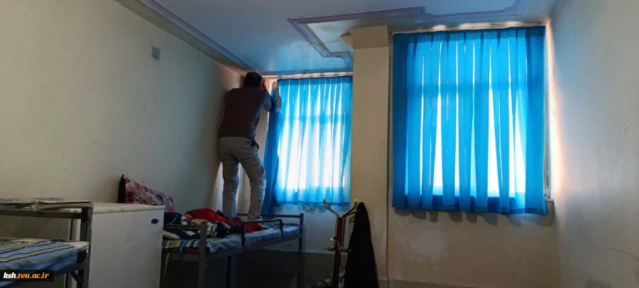 بازدید ریاست دانشگاه ملی مهارت واحد استانی کرمانشاه از خوابگاه آزادگان 5