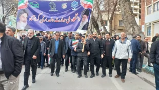 دانشگاهیان دانشگاه ملی مهارت استان کرمانشاه هم صدا و هم قدم با مردم غیور استان در راهپیمایی 22 بهمن شرکت کردند. 8