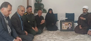 دیدار ریاست و کارکنان آموزشکده ملی مهارت اسلام آباد غرب با خانواده شهدای جنگ رمضان 12