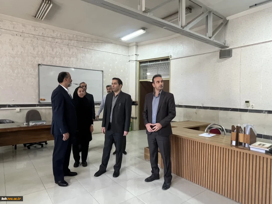 بازدید معاونت اداری مالی و مدیریت منابع دانشگاه، از آموزشکده دختران کرمانشاه 7