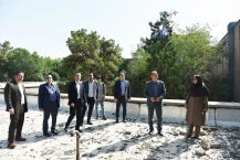 بازدید رئیس دانشگاه ملی مهارت و مدیران ستادی از فضاهای آسیب‌دیده جنگ سوم تحمیلی دانشکده ملی مهارت ولیعصر(عج)