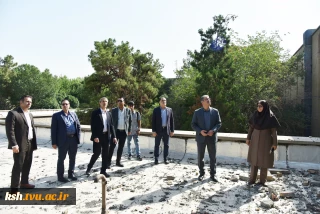 بازدید رئیس دانشگاه ملی مهارت و مدیران ستادی از فضاهای آسیب‌دیده جنگ سوم تحمیلی دانشکده ملی مهارت ولیعصر(عج)