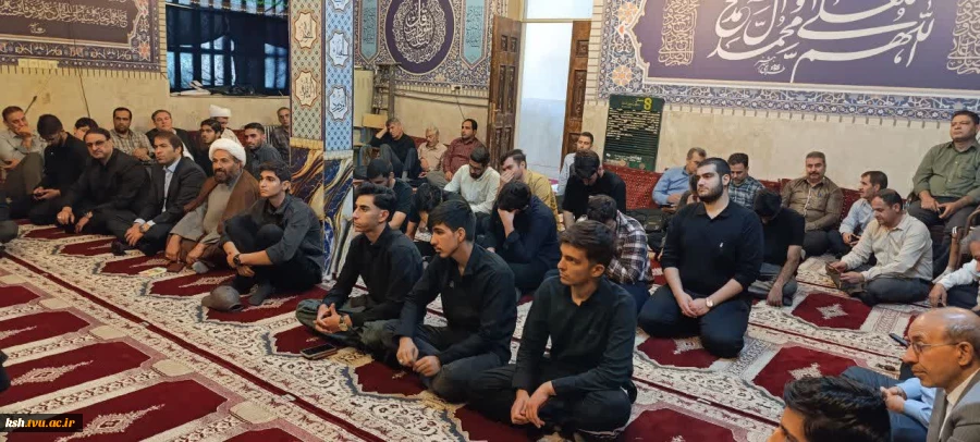 برگزاری مراسم سیاه پوشان محرم و یادبود رهبر شهید انقلاب در دانشگاه ملی مهارت استان کرمانشاه 5