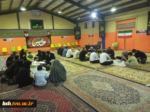 درشب چهارم خدمت رسانی موکب شهید تهرانی مقدم ، دانشگاه ملی مهارت استان کرمانشاه میزبان شیفتگان اهل بیت (ع) بود 6